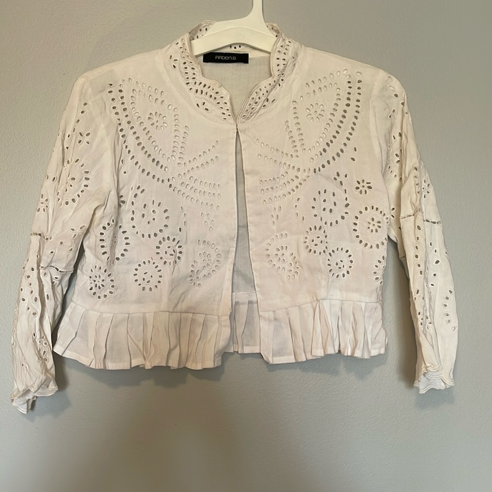 Linen shrug cardigan